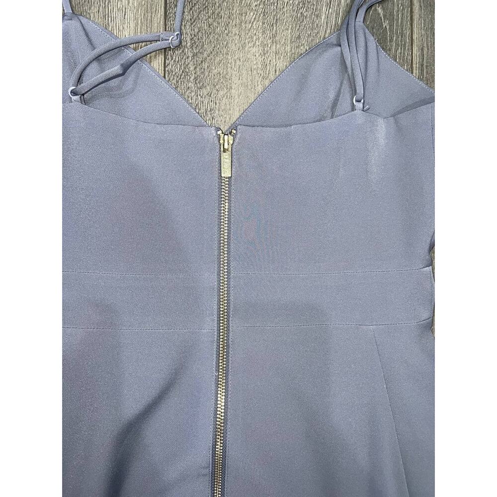 Revolve HOUSE of CB LONDON preppy Y2K babydoll Dove grey dress Small A006131 - Picture 12 of 12